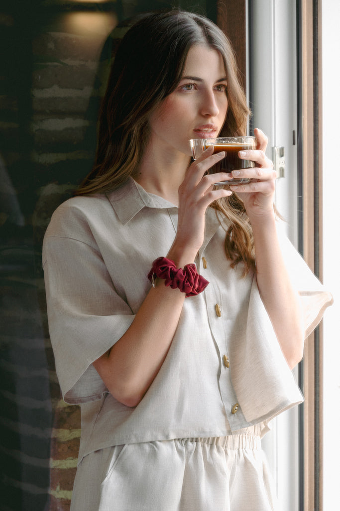 pijama lino sleepwear resortwear