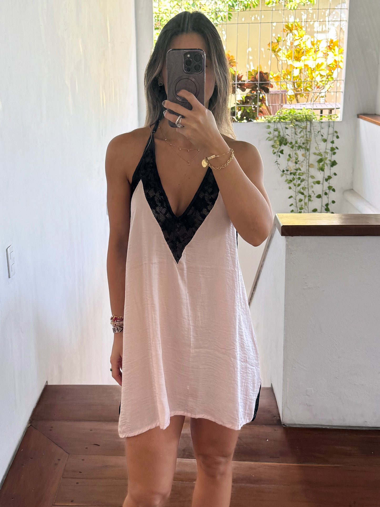babydoll vestido satin seda