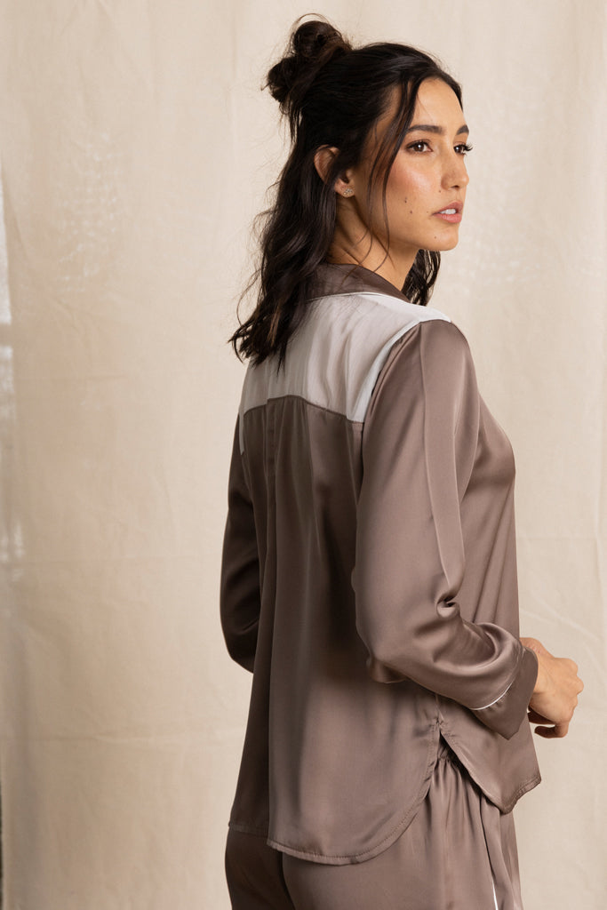 pijama satin pantalon seda