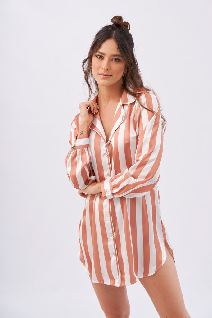 Pijama satin babydoll