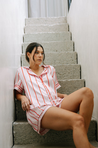 pijama en satin short loungewear