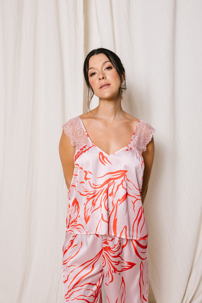 pijama satin pantalon