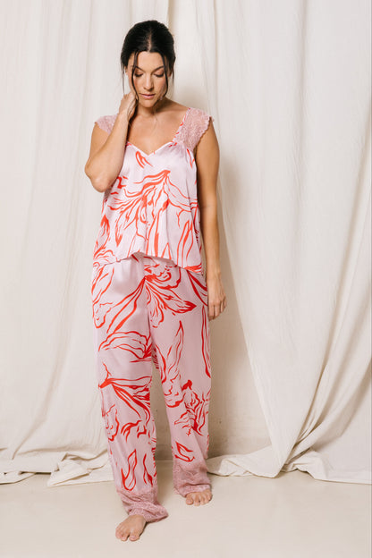 pijama satin pantalon