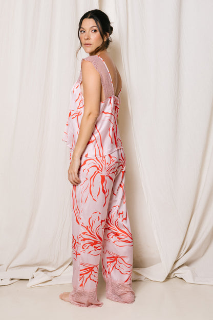 pijama satin pantalon