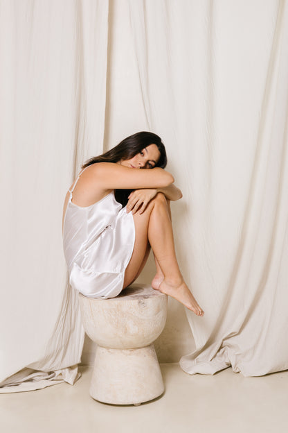 pijama babydoll satin