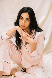 pijama pantalon satin